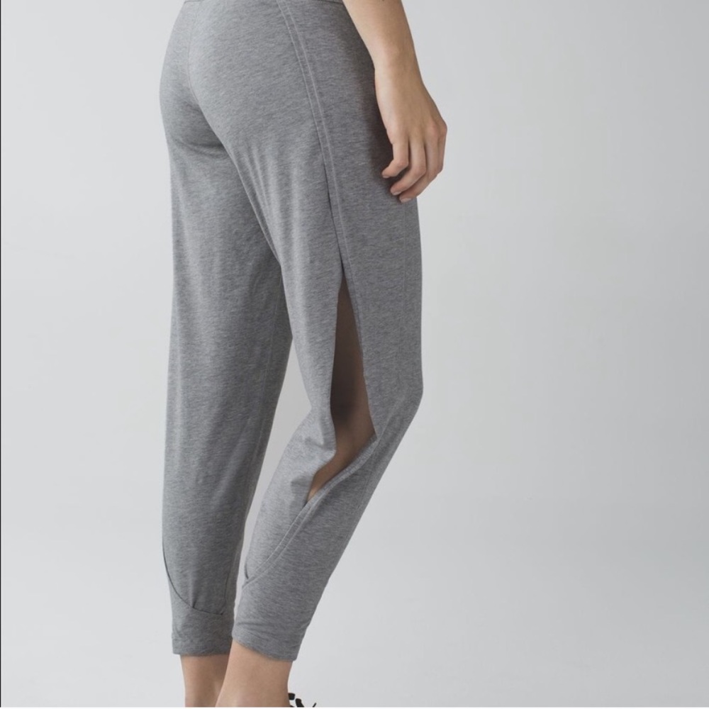 lululemon athletica Gray Split-Side Track Joggers